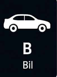 Körkort B (Bil) körkortsikon